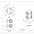 MaxxMacro (System 3R) Tombstone 3-Faces Manual Chuck Low Profile 4