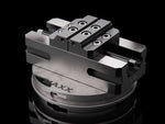 MaxxMagnum Tornillo de banco autocentrante de acero inoxidable de 80 x 120 mm