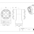 MaxxMacro 54 Portabrocas manual doble Adaptador de 90 grados A prueba de herrumbre WEDM