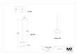 MaxxTooling Estacionario punta de medición Reemplazo de punta de 3 mm x 150 mm