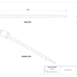 Punta de repuesto de sonda con resorte MaxxTooling de 3 mm x 150 mm